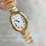 Replica Cartier Baignoire 1920 Yellow Gold Ladies Watch with Swiss Quartz